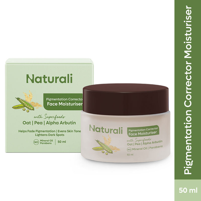 Naturali Pigmentation Corrector Moisturiser with Superfoods Oat, Pea & Alpha Arbutin