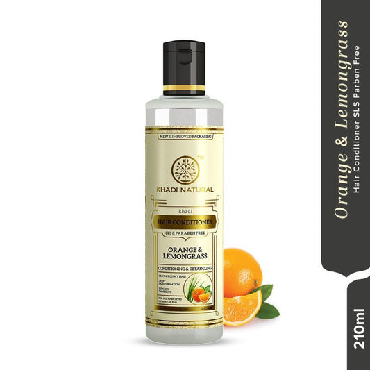 Khadi Natural Orange & Lemongrass Hair Conditioner SLS & Paraben Free