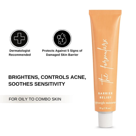 The Formularx Barrier Relief Lightweight Ceramide Moisturizer For Oily, Acne-Prone, Sensitive Skin