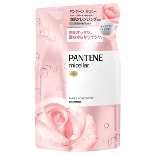 Pantene Japan Micellar Pure & Rose Water Shampoo Refill 350ml