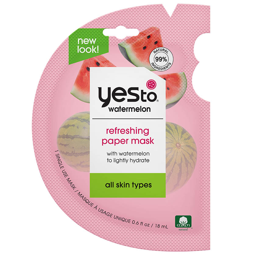 watermelon refreshing paper mask with watermelon to lightly hydrate all skin types