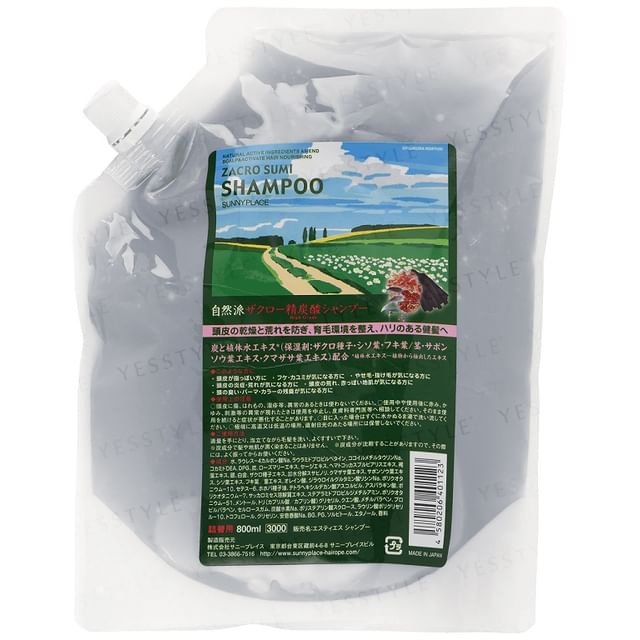 SUNNYPLACE Zacro Sumi Shampoo Refill 800ml