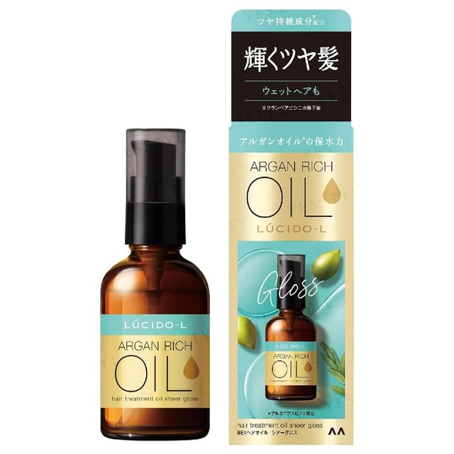 Mandom Lucido-L Argan Rich Hair Treatment Oil Sheer Gloss 60ml