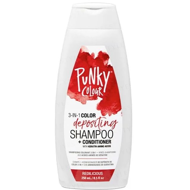 Punky Colour 3-in-1 Color Depositing Shampoo + Conditioner Redilicious