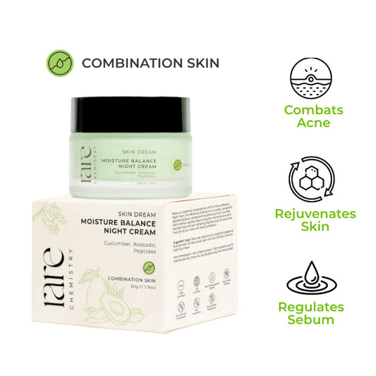Skin Dream Moisture Balance Night Cream, Combination Skin Avocado Peptides Anti Ageing