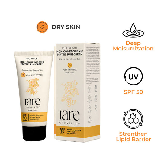 Rare Chemistry Photofight Nourishing Sunscreen with SPF50/PA++++ Broadspectrum UVA/UVB Protection