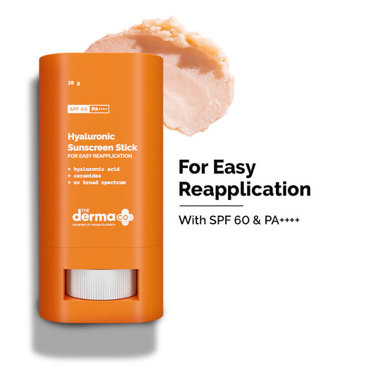 The Derma Co Hyaluronic Sunscreen Stick For All Skin Types With SPF 60 & Pa++++