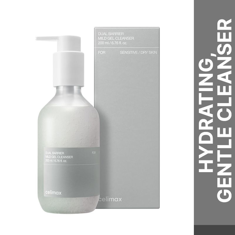 Celimax Dual Barrier Korean Gel Cleanser - Ceramides Restores Damaged Skin Barrier, For Dry Skin