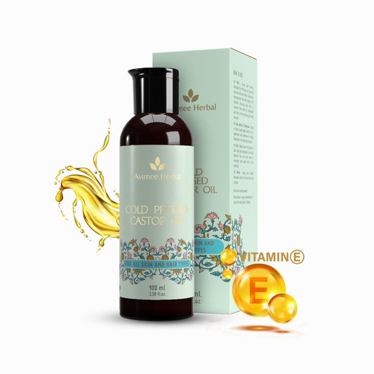 Avimee Herbal Cold-Pressed Castor Oil For Hair And Skin - Pure, Natural, & Chemical-Free