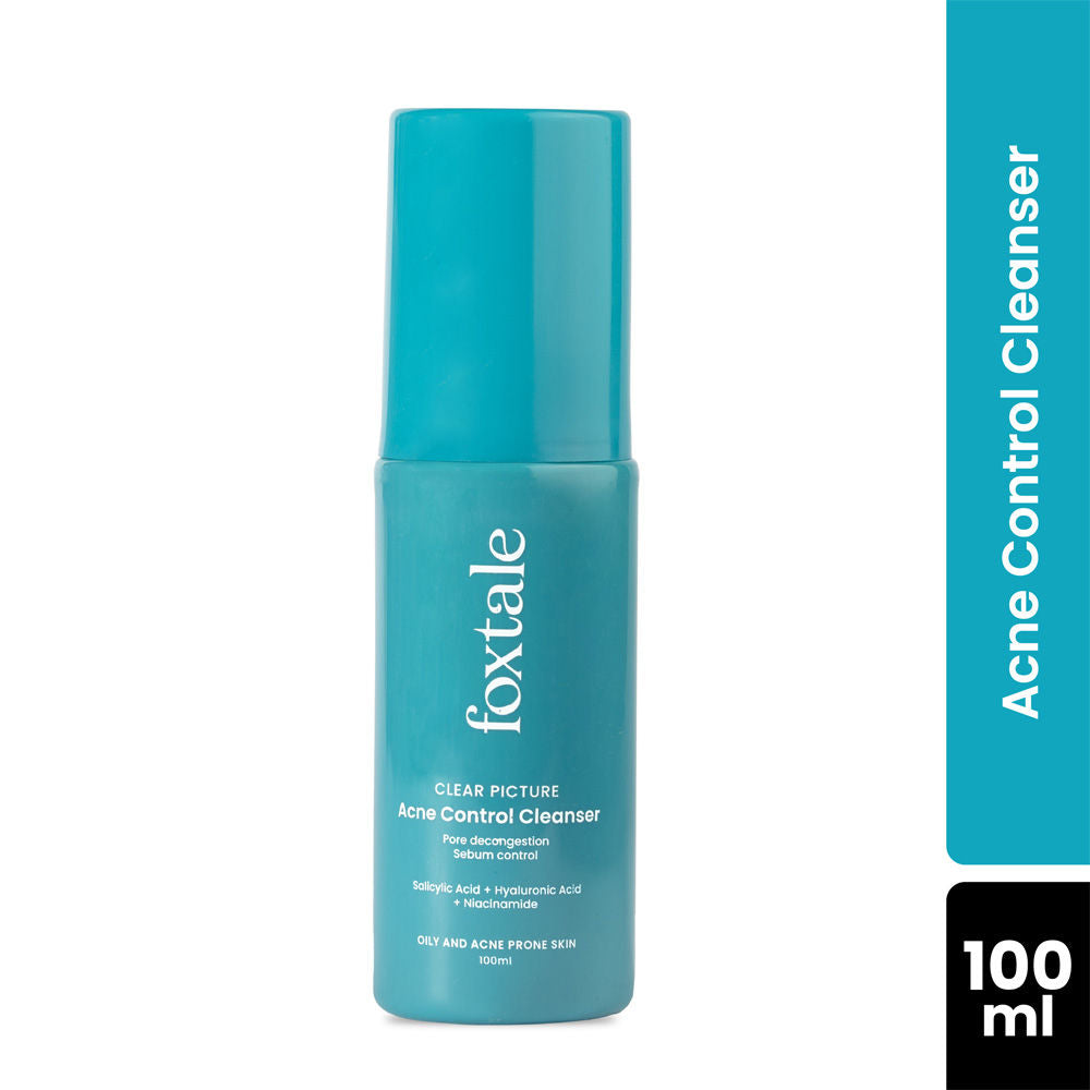 Foxtale Clear Picture Acne Control Cleanser for Oily and Acne Prone Skin