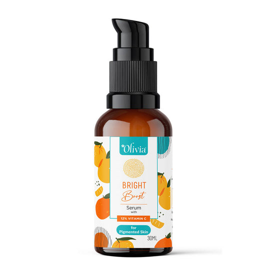 Olivia Bright Boost Face Serum – With 12% Vitamin C for Radiant, Even-Toned, Glowing Skin
