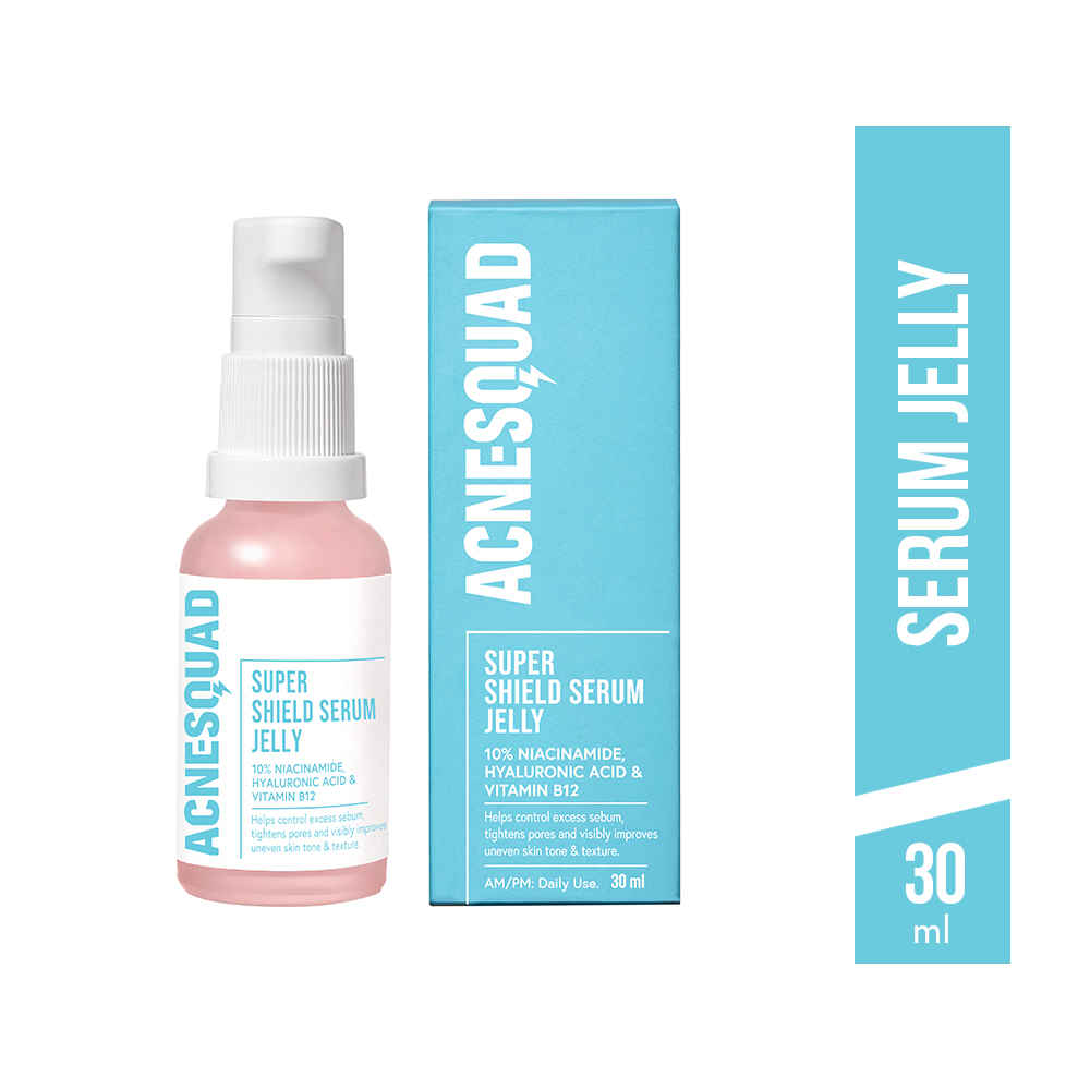 Acne Squad Pore Minimising Super Shield Serum Jelly with 10% Niacinamide 30 ml