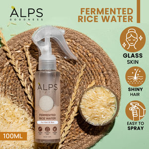 Alps Goodness Fermented Rice Water (100 ml) | Rice Water For Hair & Face | Korean Glass Skin | For Brighter Skin | Shiny Silky Hair | Elastic & Glowy Skin