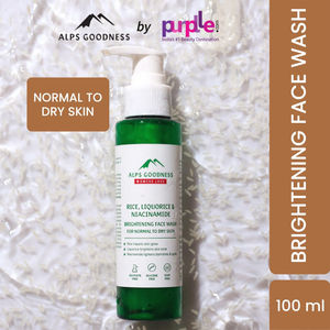 Alps Goodness Rice, Liquorice & Niacinamide Brightening Facewash For Normal to Dry Skin (100 ml)