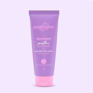 Aqualogica Illuminate+ Smoothie Face Wash with Wild Berries and Alpha Arbutin - 100 ml