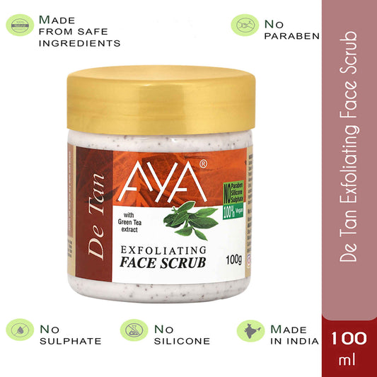 AYA Detan Exfoliating Face Scrub, 100 ml