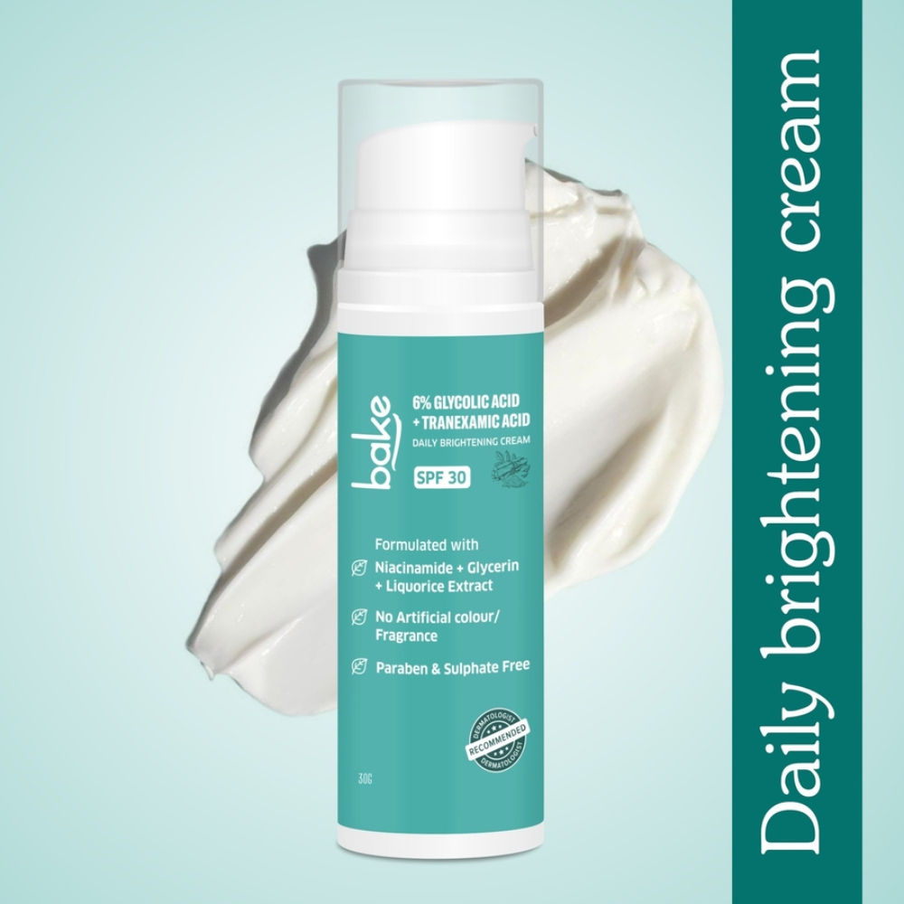 Bake 6% Glycolic + Tranexamic Acid Cream Spf 30 Pa+++ For Pigmentation & Daily Brightening Cream