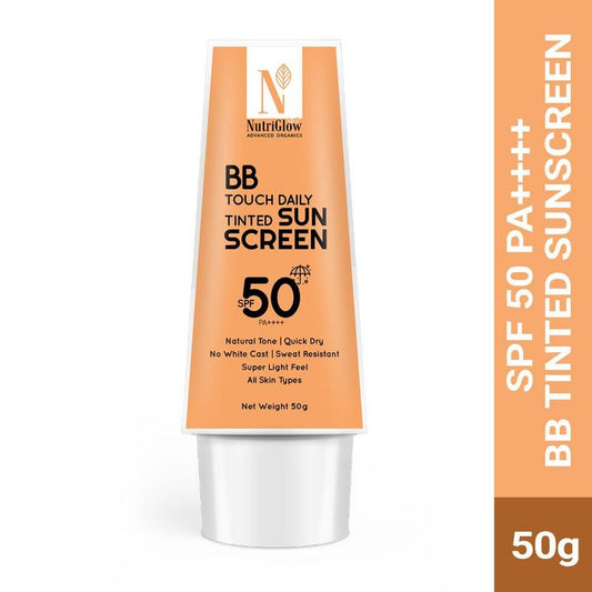 NutriGlow Advanced Organics BB Touch Daily Tinted Sunscreen SPF 50 PA++++