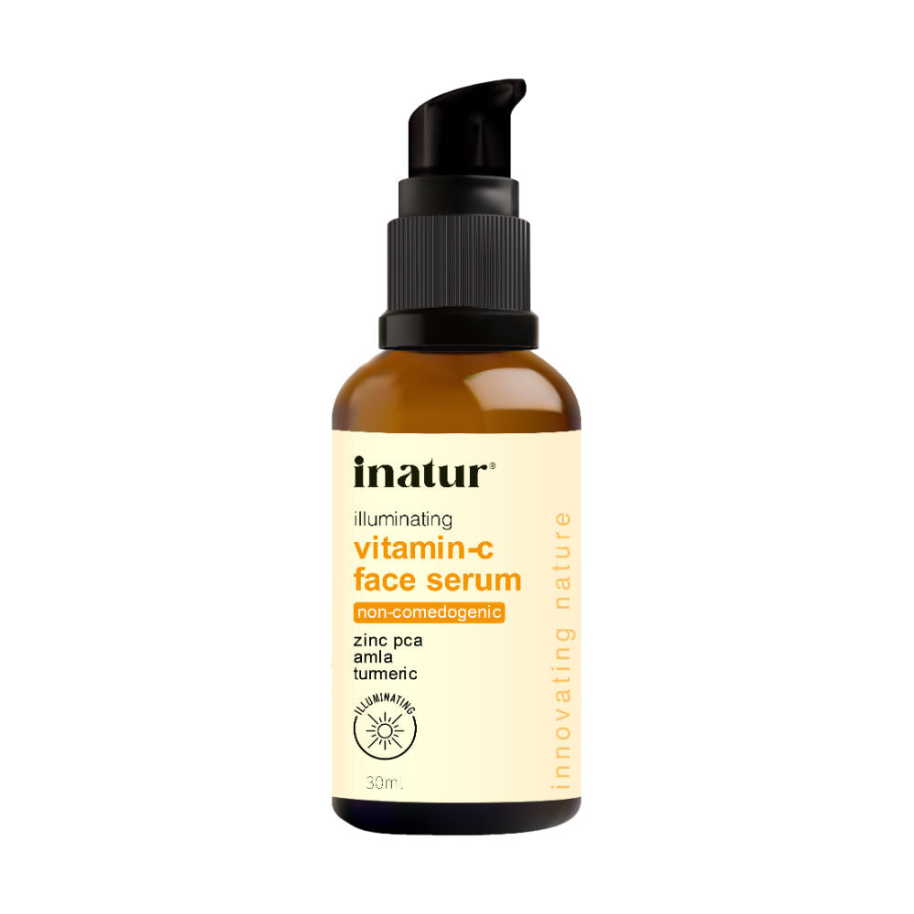 INATUR VITAMIN C FACE SERUM, FOR GLOWING SKIN, ANTI-AGING, WITH AMLA & TURMERIC, FOR ALL SKIN(30ML)