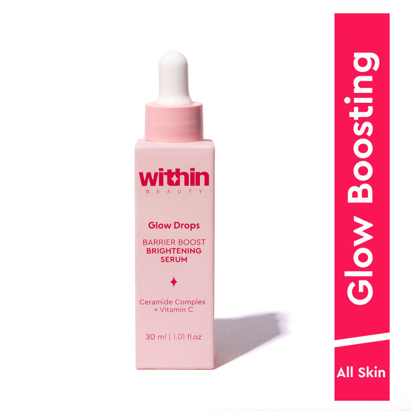 Within Beauty Ceramide & Vitamin C Serum, Glow Drops Barrier Boost Brightening Serum