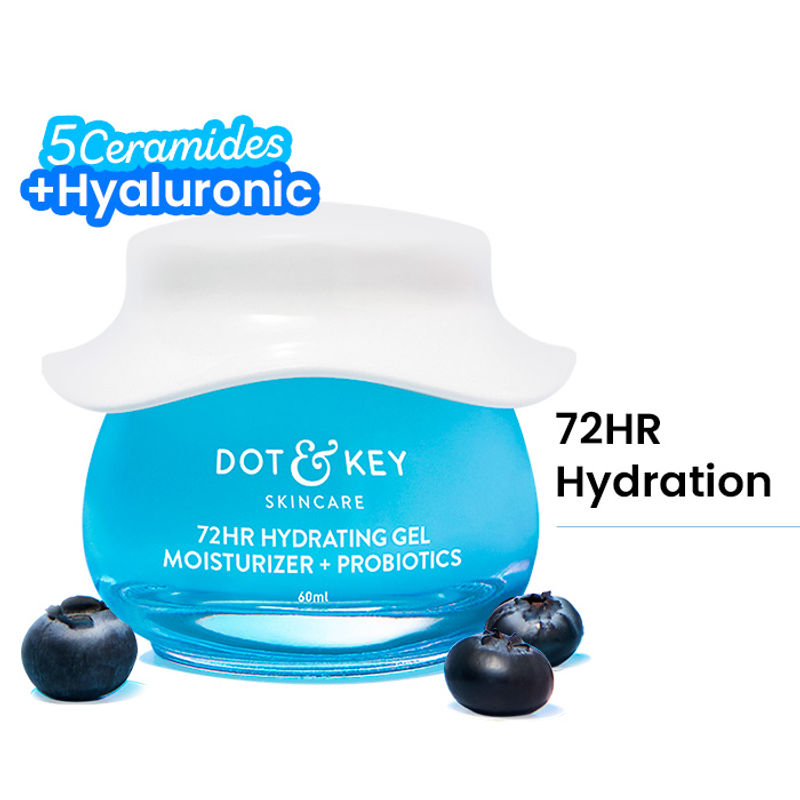 Dot & Key 72Hr Hydrating Lightweight Gel Face Moisturizer With Hyaluronic Acid & Probiotics