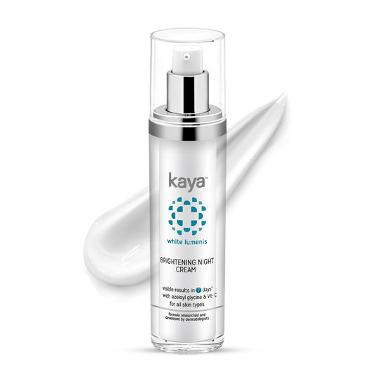 KAYA BRIGHTENING NIGHT CREAM, WITH AZELOYL GLYCINE & VITAMIN C FOR ALL SKIN TYPES(50ML)
