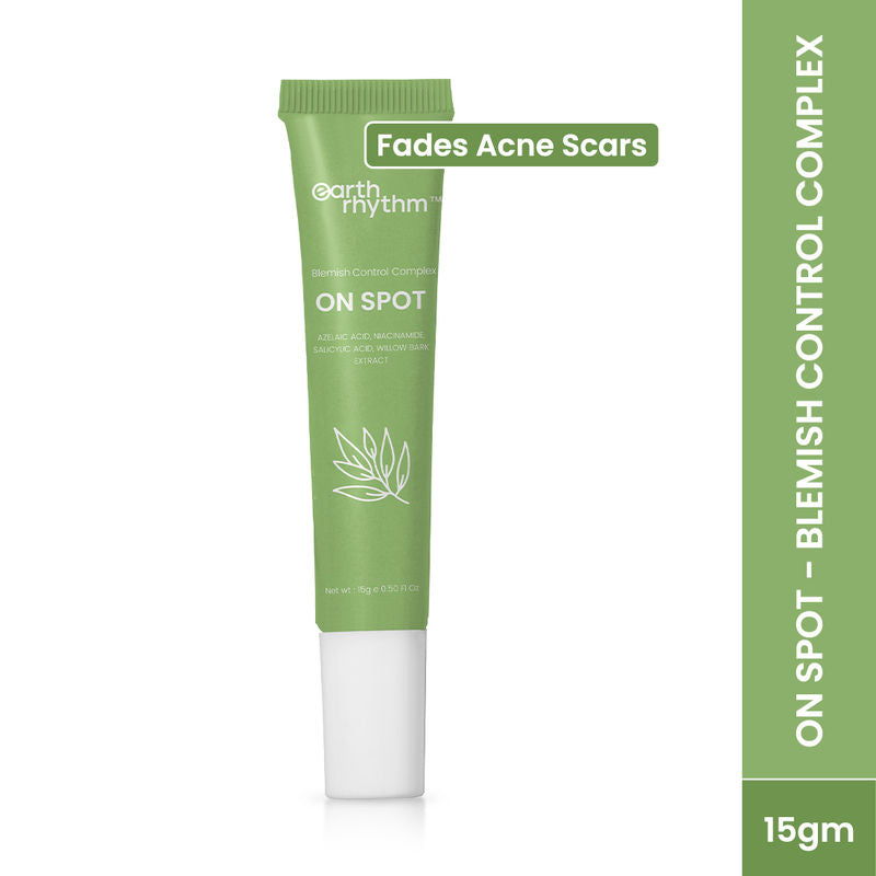 Earth Rhythm On-Spot Blemish Control Complex, Treats Acne, Unclogs Pores and Even Out Skin Tone