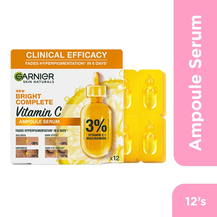 Garnier Skin Naturals Bright Complete Vitamin C Ampoule Serum Multipack 1.5Ml X 12