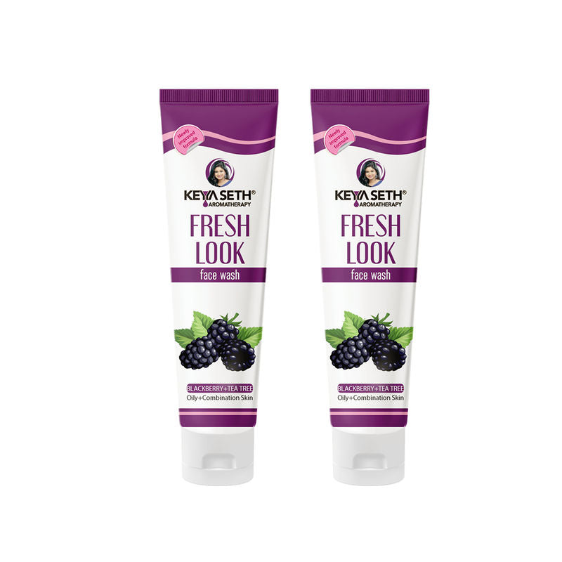 Keya Seth Aromatherapy Fresh Look Face Wash Blackberry - Pack of 2