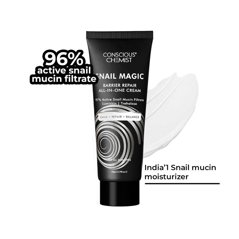 Conscious Chemist Snail Mucin Barrier Repair All-In-One Face Cream For Fine Lines & Wrinkles