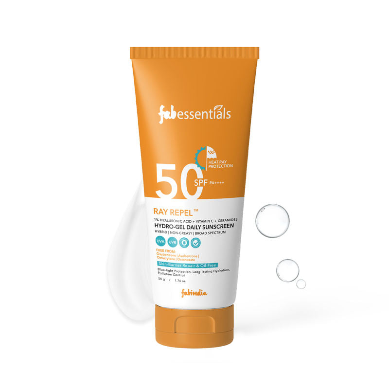 Fabindia Hyaluronic Acid & Vitamin C Ray Repel Hydro - Gel Daily Sunscreen SPF 50 PA++++