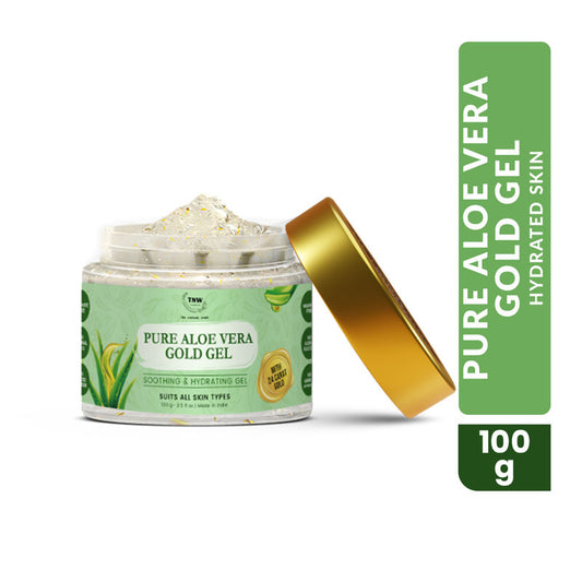 TNW The Natural Wash Multipurpose Pure Aloe Vera Gold Face Gel For All Skin Types
