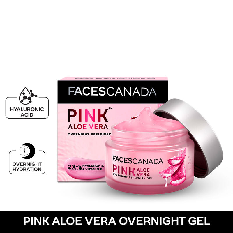 Faces Canada Pink Aloe Vera Overnight Replenish Gel