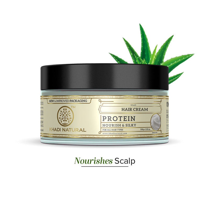Khadi Natural Protein Hair Cream for Hair Fall, Dryness, and Weak Roots