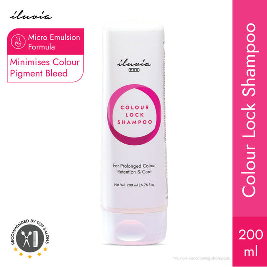 iluvia Colour Lock Shampoo, Sulfate Free, pH Balanced, For Coloured, Bleached & Highlighted Hair
