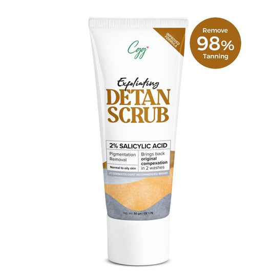 CGG COSMETICS DETAN SCRUB, PIGMENTATION REMOVAL WITH 2% SALICYLIC ACID FOR ALL SKIN TYPES