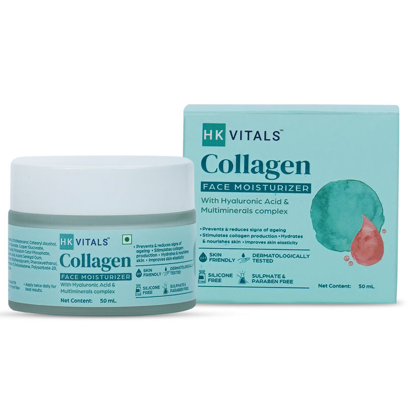 HK VITALS by HealthKart Collagen Face Moisturizer with Hyaluronic Acid & Multiminerals, All Skin Types
