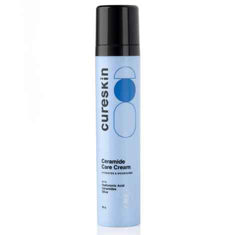 Cureskin Ceramide Care Cream SPF 40 PA+++ Anti-Aging & Skin Barrier Strengthening Moisturiser With Hyaluronic Acid (50 gm)