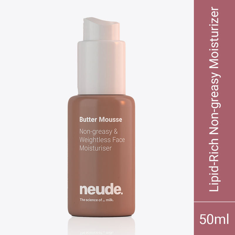 Neude Skin Non-Greasy Weightless Face Moistuirizer for Dry Skin - Butter Mousse