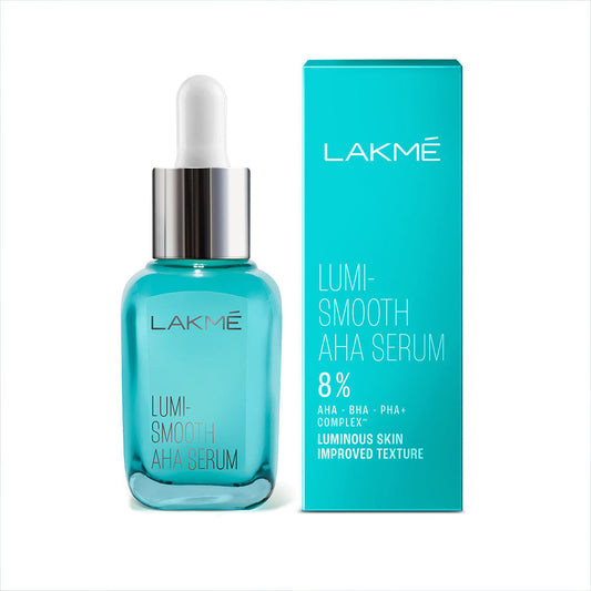 Lakme 8% AHA-BHA-PHA+ Complex Lumi Smooth Serum For Luminous Skin