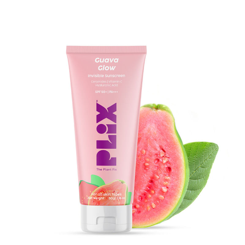 plix-spf-50-guava-glow-invisible-sunscreen-gel-for-uv-a-uv-b-protection-with-ceramides-and-vit-c