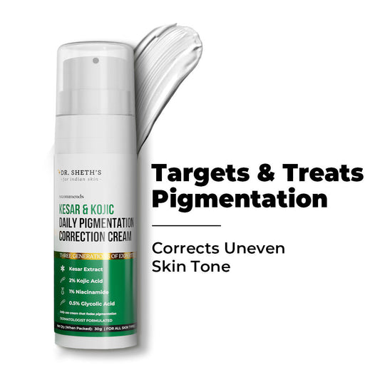 Dr. Sheth's Kesar & 2% Kojic Acid Daily Pigmentation Correction Cream