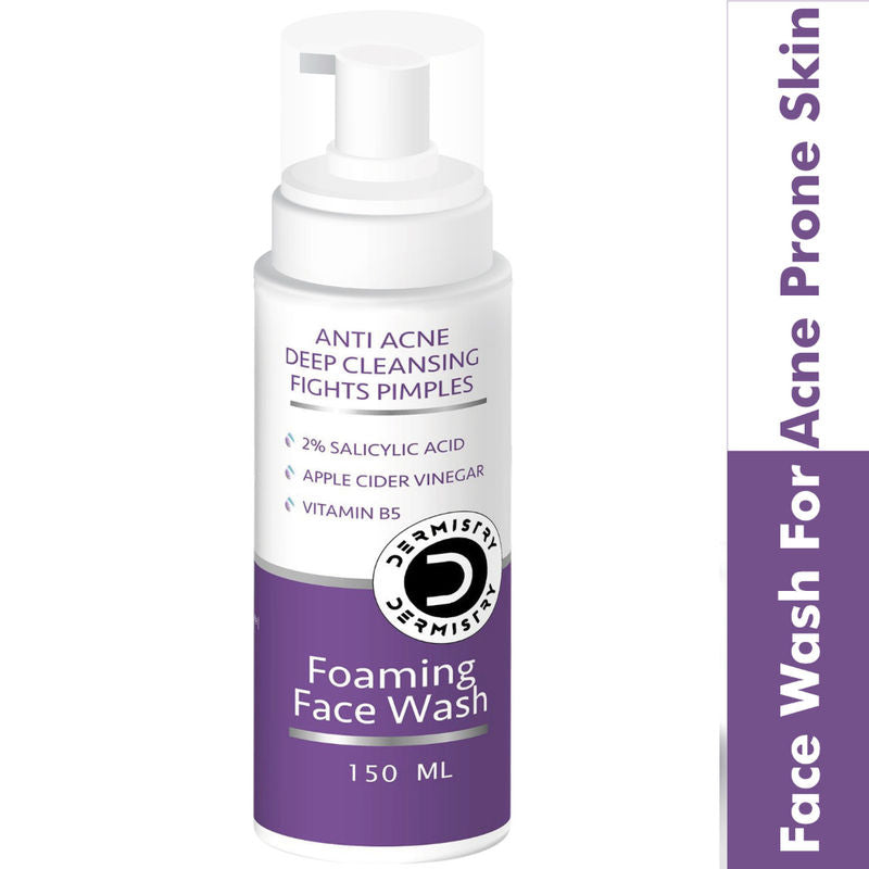 DERMISTRY 2% Salicylic Acid Niacinamide Open Pores Pimples Oily Acne Prone Skin Cleanser Face Wash