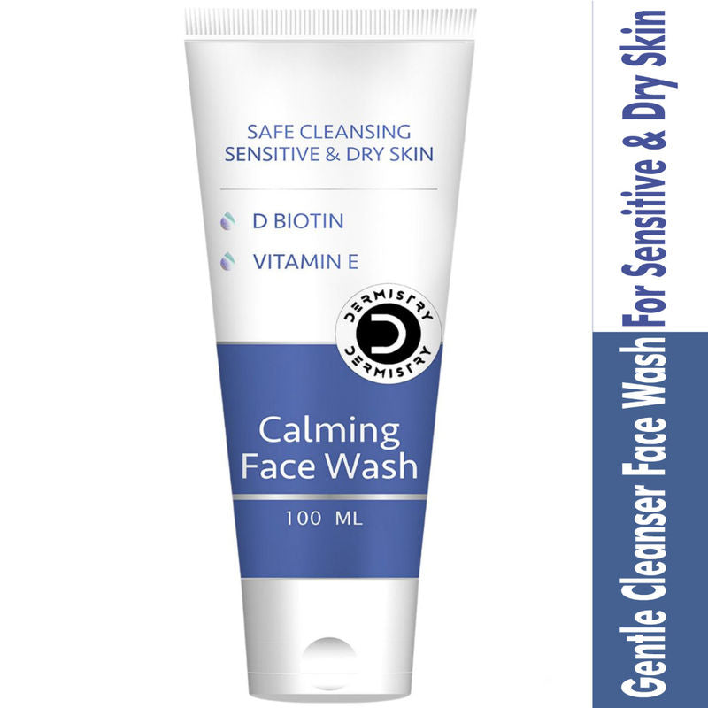 DERMISTRY Sensitive Dry Skin Gentle Cleanser Face Wash Moisturizing Creamy Sulphates & Soap Free