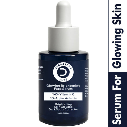DERMISTRY 16% Vitamin C 1% Alpha Arbutin Fairness Face Serum For Pigmentation Dark Dull Spot Removal