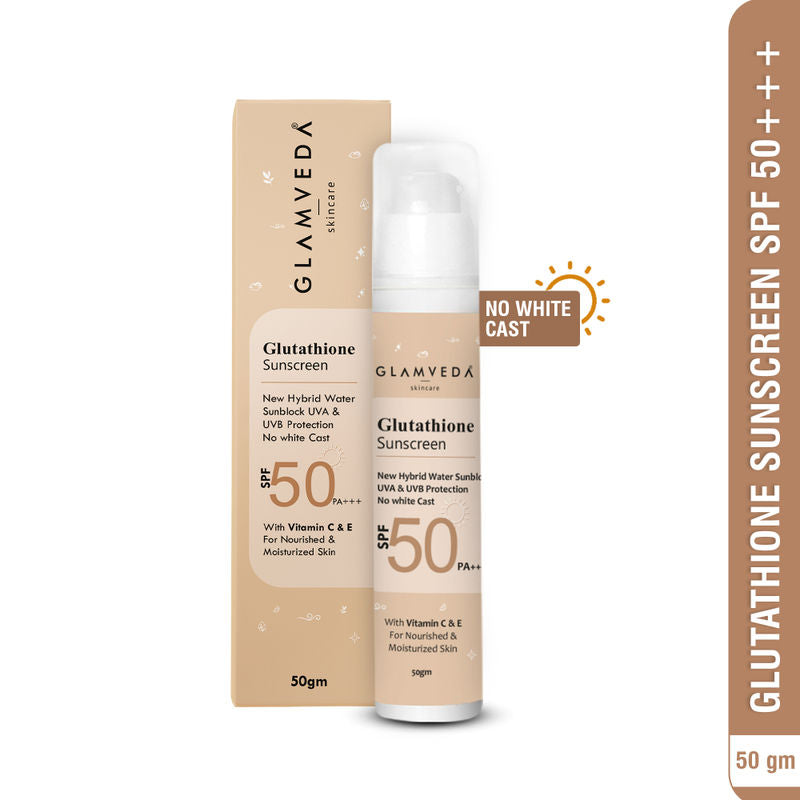 Glamveda Glutathione Sunscreen SPF 50 PA+++ with Vitamin C & E