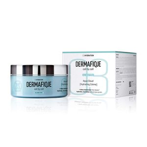 Dermafique Aqua Cloud Hydrating Creme with Shea Butter, 200 gm, with Seaweed Extracts, Weightless & Non-greasy, Moisturizer for Face with Deep Hydration