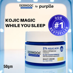 DERMDOC 2% Kojic Acid Glow Fusion Formula Night Cream (50 gm)