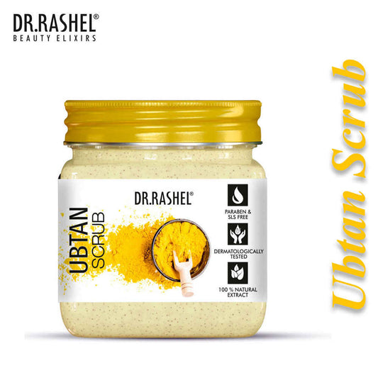 Dr.Rashel Glowing Ubtan Face and Body Scrub For All Skin Types (380 ml)