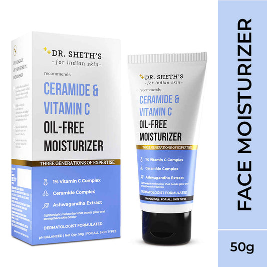 Dr. Sheth's Ceramide & Vitamin C Oil-Free Moisturizer - 50 gm